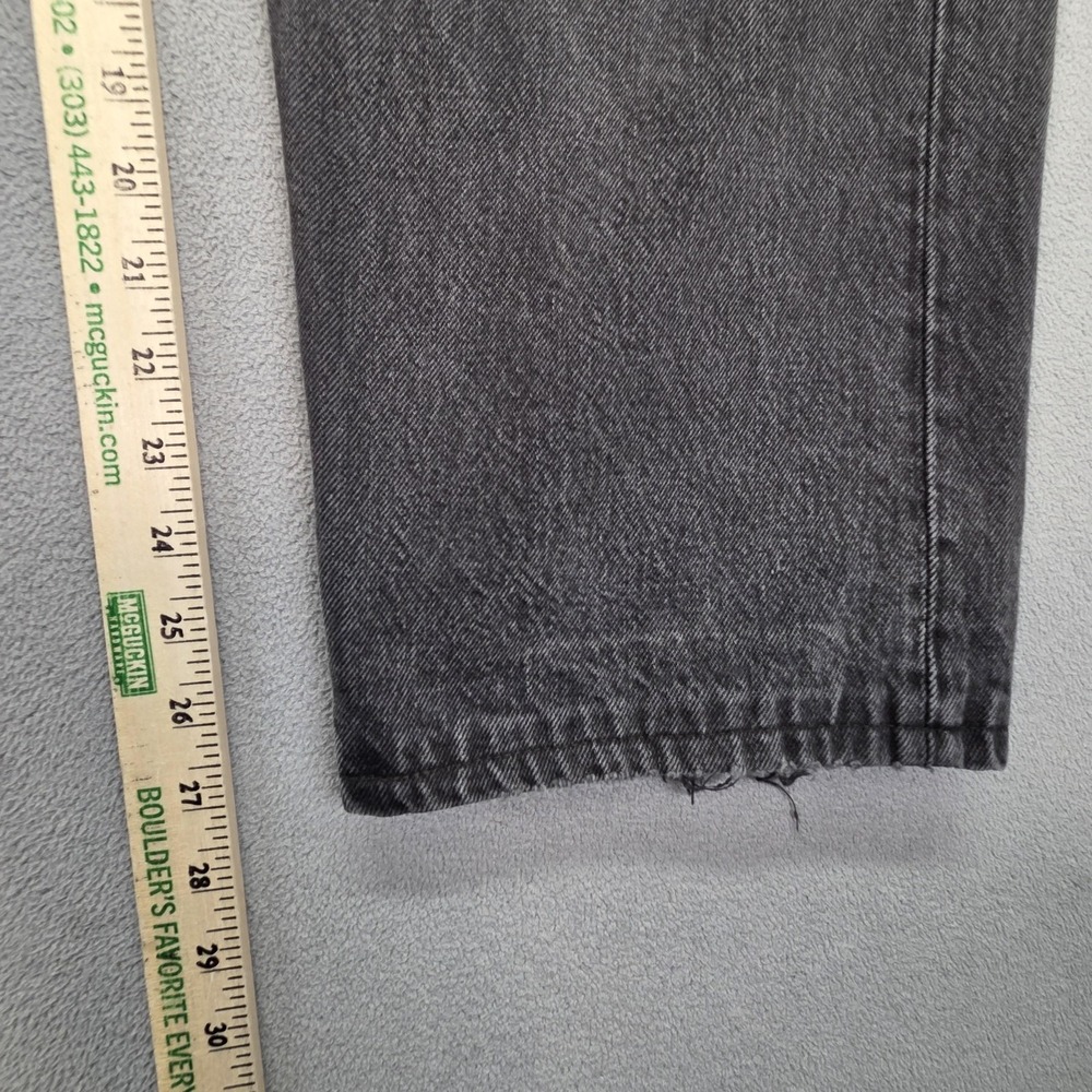 Vintage Levis 501 Jeans Mens Charcoal Straight Button Fly USA 90s Fits 38x27 - Picture 4 of 16